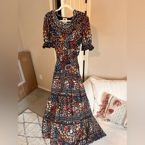 FARM Rio Black Jujus Garden Maxi Dress